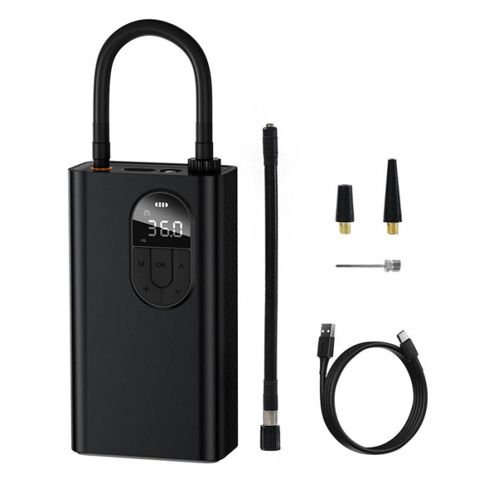 Mini compresor auto BASEUS Energy Source 54W 5V / 2.4A 2500mAh (negru) CRNL040001 [4]