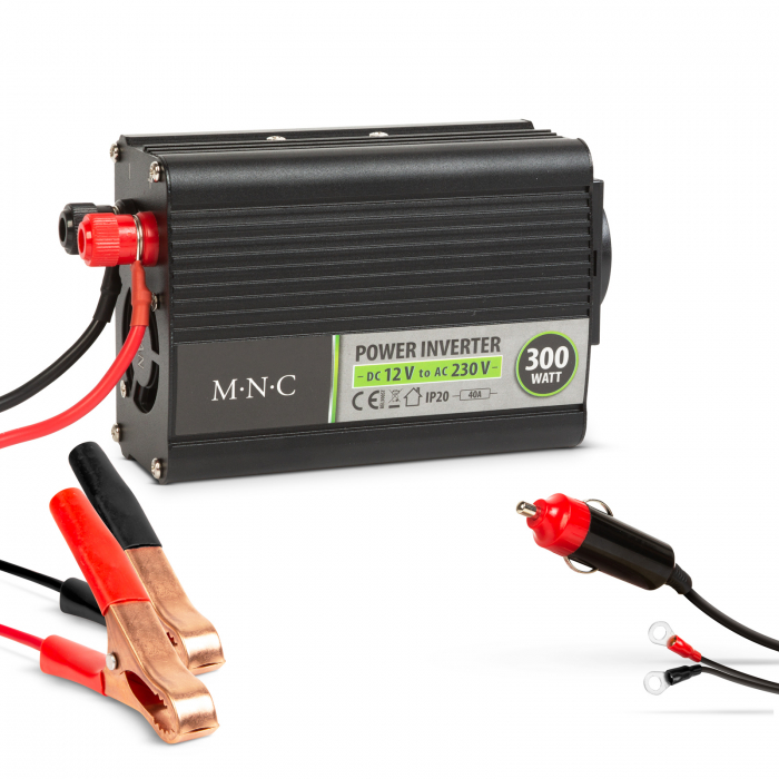 MNC – Invertor de tensiune 12 V 230 V – 300W 230