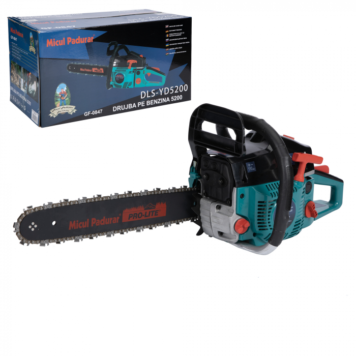 Motofierastrau (drujba) pe benzina MICUL PADURAR VERDE 5200 2.2 kW 2.95 CP 2buc/set [4]