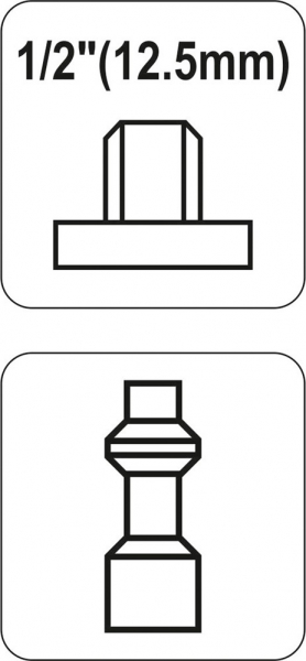 Mufa rapida YATO, pentru aer comprimat, filet exterior tata, 1/2" [3]