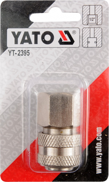 Mufa rapida YATO, pentru aer comprimat, filet interior mama, 1/2" [2]