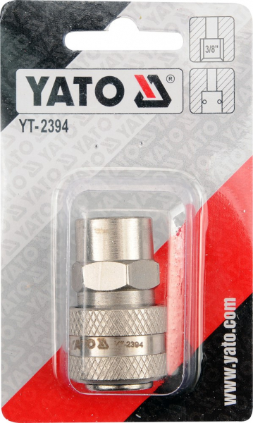 Mufa rapida YATO, pentru aer comprimat, filet interior mama, 3/8" [2]
