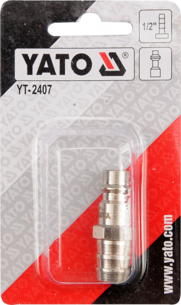 Mufa rapida YATO, pentru furtun aer comprimat, tata, 1/2" [2]