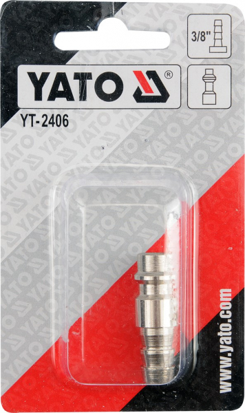 Mufa rapida YATO, pentru furtun aer comprimat, tata, 3/8 [2]