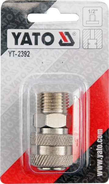 Mufa rapida YATO, pentru pistol pneumatic, filet exterior mama, 1/2 [2]