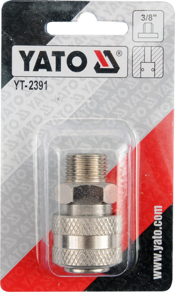 Mufa rapida YATO, pentru pistol pneumatic, filet exterior mama, 3/8" [2]