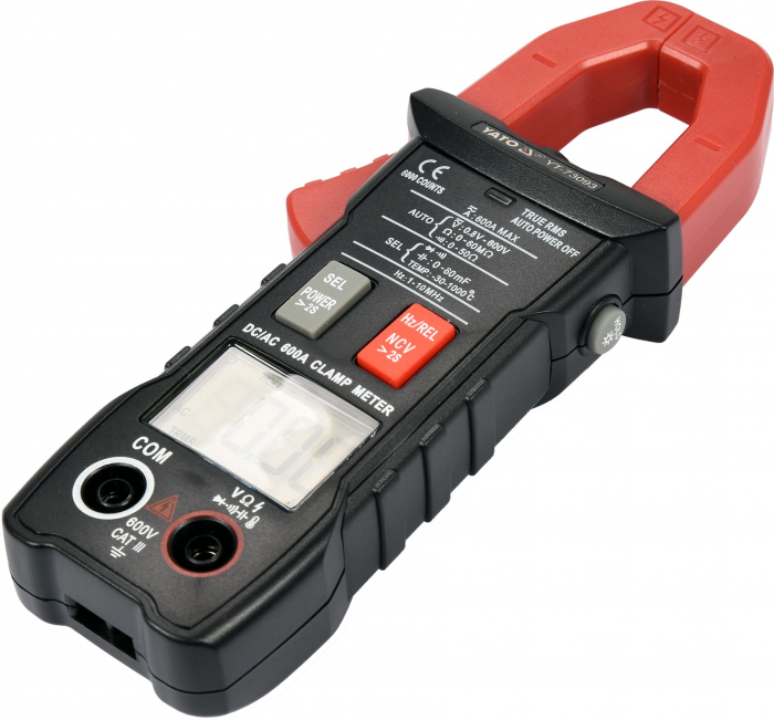 Multimetru digital stil clema YATO clampmetru 0-600V 0-600A [2]