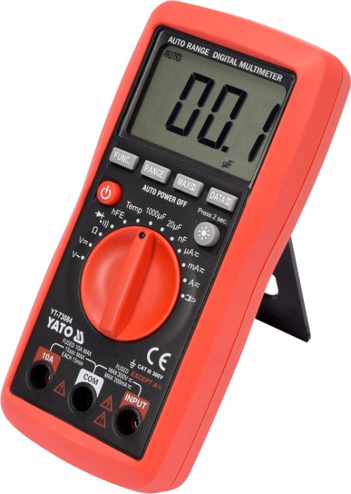 Multimetru digital universal YATO, multifunctional, 0-300V, RMS adevarat [4]