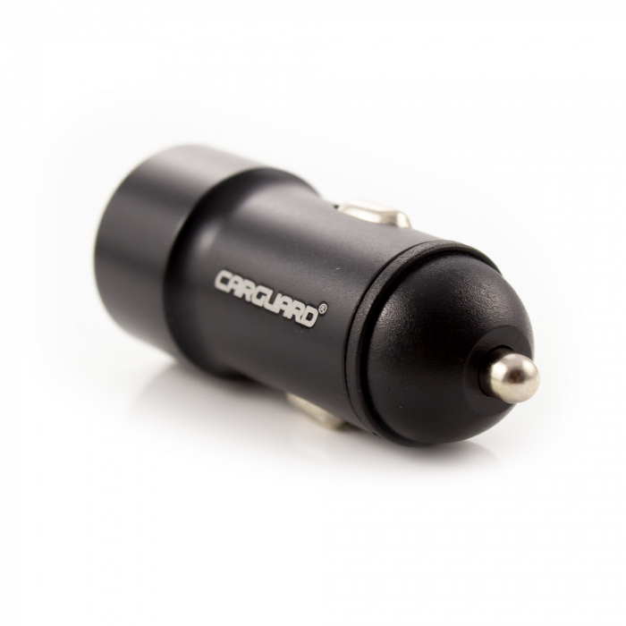 Încărcător auto USB - 2400 mA - carcasă metalică - CARGUARD [4]