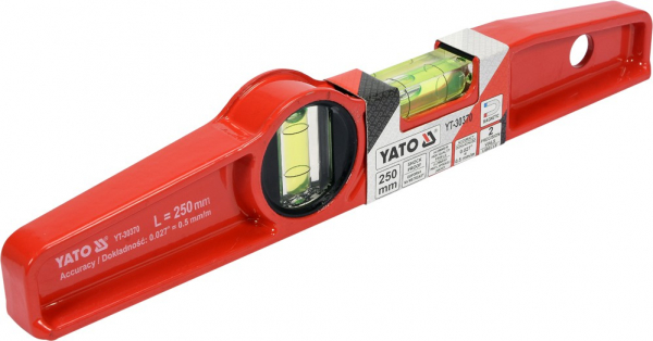 Nivela magnetica YATO, 250mm, 2 bule [4]