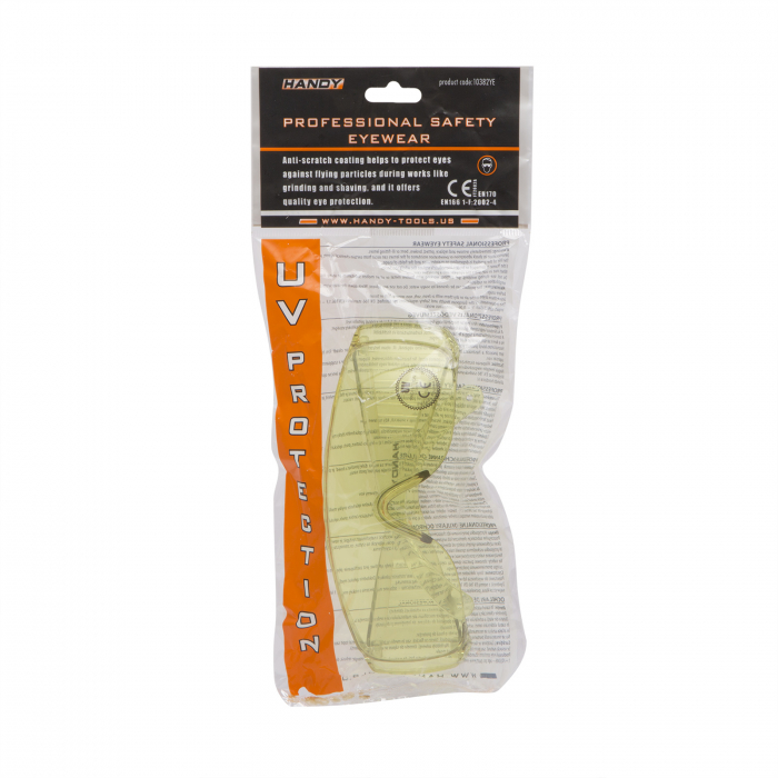 Ochelari de protectie profesionali, anti-UV - galben [2]