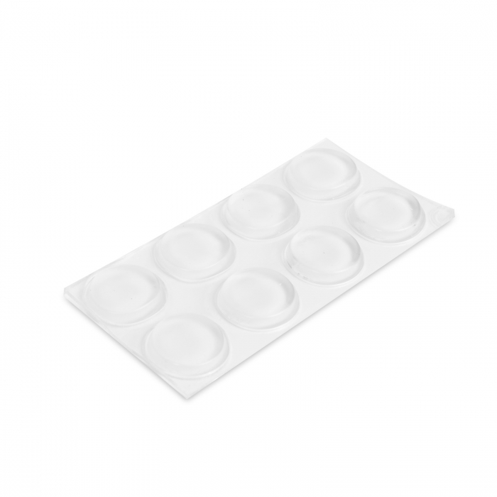 Opritor pentru uși - autoadeziv, transparent - 18 mm - 8 buc / pachet [2]