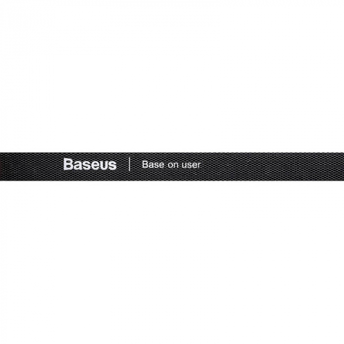 Organizator cabluri velcro BASEUS Rainbow 3m negru ACMGT-F01 [3]