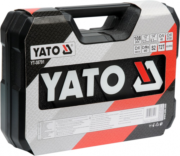 Pachet YATO, Trusa chei tubulare si antrenor profesionala, 108buc + Set Imbus Canelate, 40buc [4]