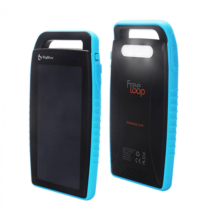 Incarcator solar portabil rezistent la apa BigBlue USB SL-CP001A 10000mAh [2]