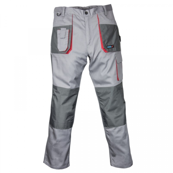 Pantaloni de protectie marime L 52, gri, Comfort line, greutate 190g m2 190g