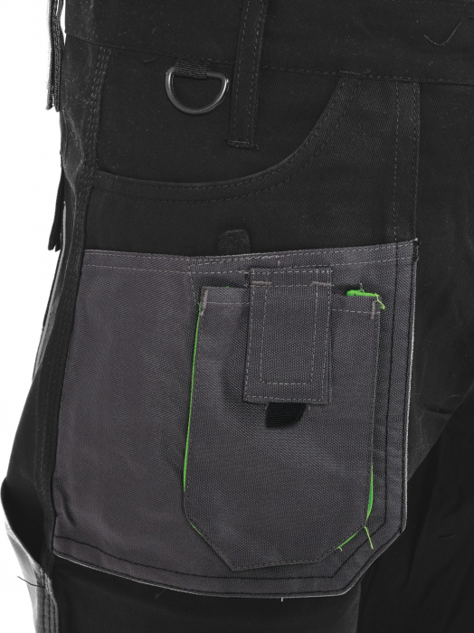 Pantalon de lucru YATO 100% bumbac 270 g/m2 negru/gri M [3]