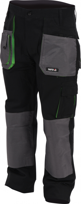 Pantalon de lucru YATO 100% bumbac 270 g m2 negru gri M