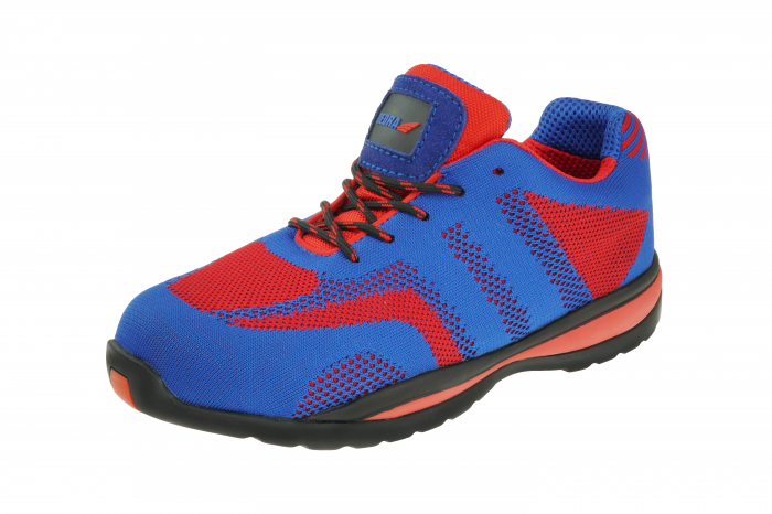 Pantofi de protectie M2 DEDRA sport, cat.S1 SRC, 200J albastru rosu 200J