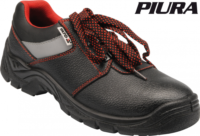 Pantofi de protectie YATO, piele, PIURA S3, 200J, negru [2]