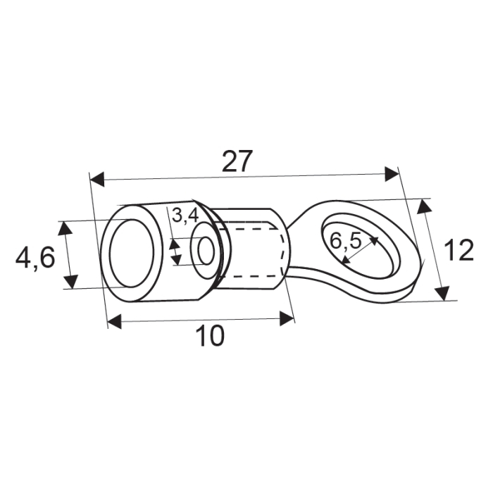 Papuc izolat tip inel6,5/2,3mm [2]