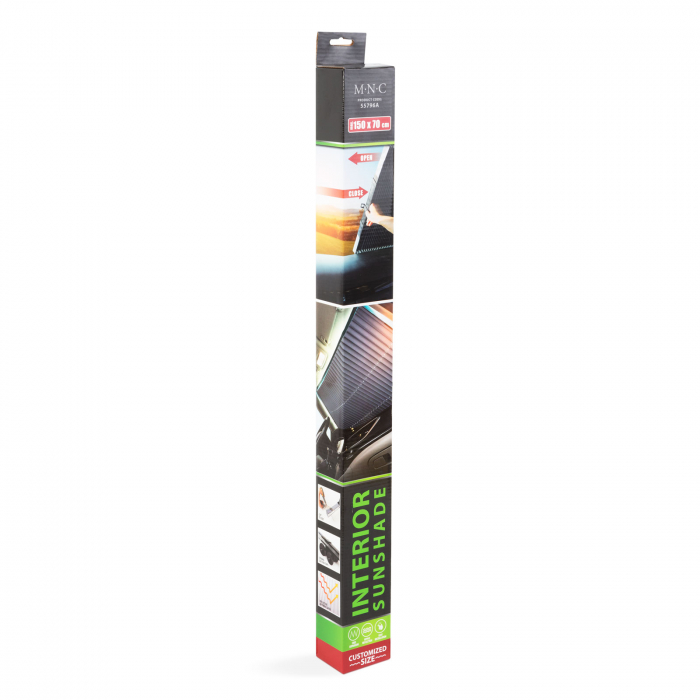 Parasolar auto retractabil 150 x 70 x 6 cm [6]