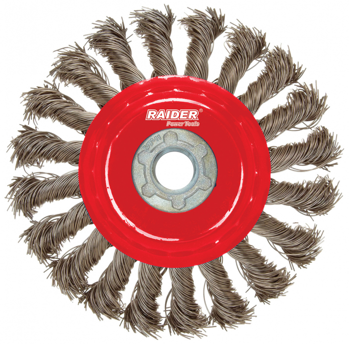 Perie circulara rotativa pentru flex 100 mm raider