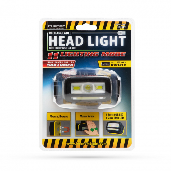 PHENOM - Lampă de cap COB LED, cu acumulator Li-Ion [4]