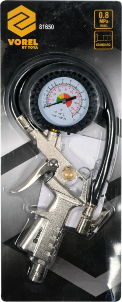 Pistol cu manometru VOREL, pentru aer comprimat, 8bar [3]