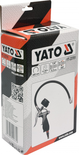 Pistol cu manometru YATO, pentru aer comprimat, 6bar [2]