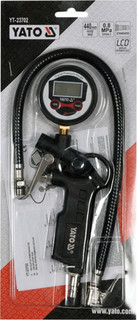 Pistol cu manometru YATO, pentru aer comprimat, afisaj LCD, 8bar, 1/4" [3]