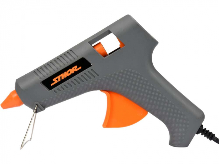 PISTOL DE LIPIT CU BATOANE PLASTIC, 80W STHOR [2]