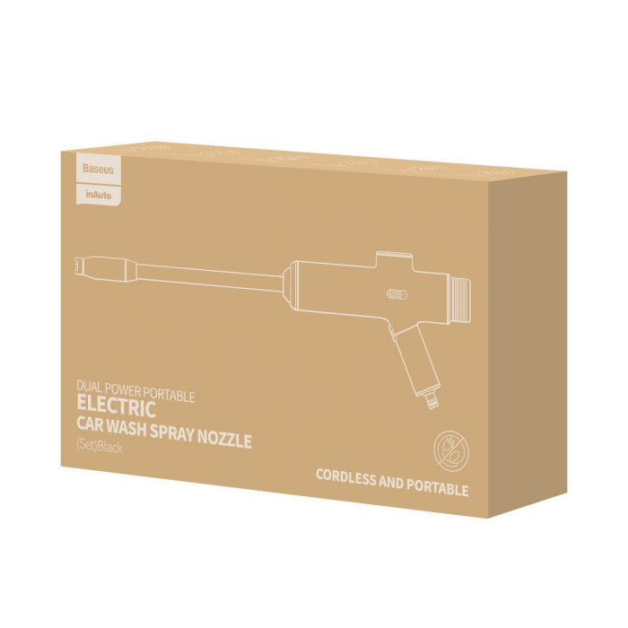 Pistol electric de spalat cu presiune BASEUS wireless 50W 1.2 l/min acumulator 8000mAh (negru) TZCRDDSQ-01 [10]