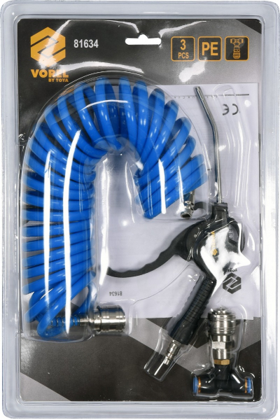 Pistol pentru suflat VOREL, cu furtun, 1/4", 5X8mm, 5m [2]