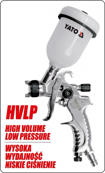 Pistol de Vopsit YATO, rezervor plastic, HVLP, 100ml [3]