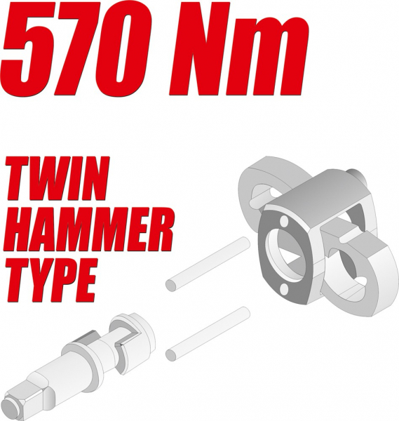 Pistol pneumatic YATO, 1/2 Inch 570Nm [6]