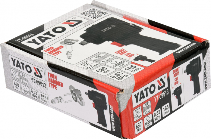 Pistol pneumatic YATO, mini cheie 1/2 680Nm [4]