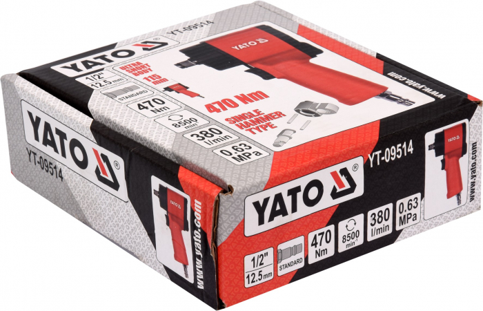 Pistol pneumatic YATO, mini cheie 1/2 470Nm [4]