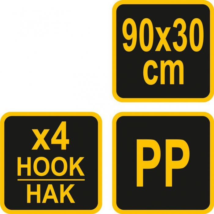 Plasa pentru bagaje VOREL 90 X 30cm 4 carlige [5]