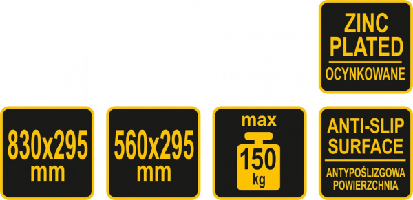Platforma VOREL, Pentru Scara Multifunctionala, Tabla Otel, 4X3, 150 kg [4]