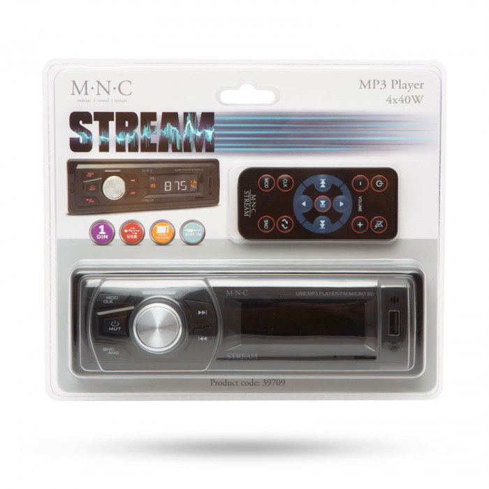 Player auto M.N.C "Stream" cu telecomandă (AUX/USB/SD/MMC) [6]