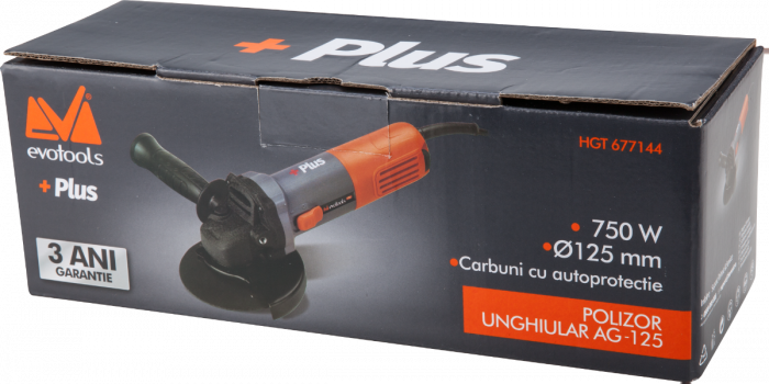 Polizor unghiular AG 125 EPTO PLUS 750W 125mm 12000rpm EVOTOOLS [4]