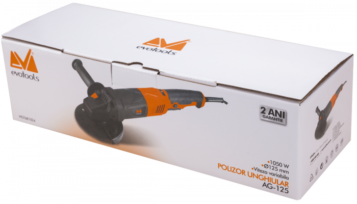 Polizor unghiular AG 125 EPTO 1050W 125mm 3000-11000rpm turatie reglabila EVOTOOLS [7]
