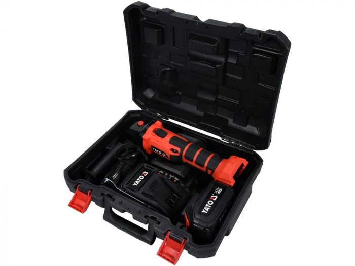 Polizor unghiular cu acumulator YATO 18V brushless, 1 X 3Ah, Li-Ion, 125mm, turatie reglabila [3]