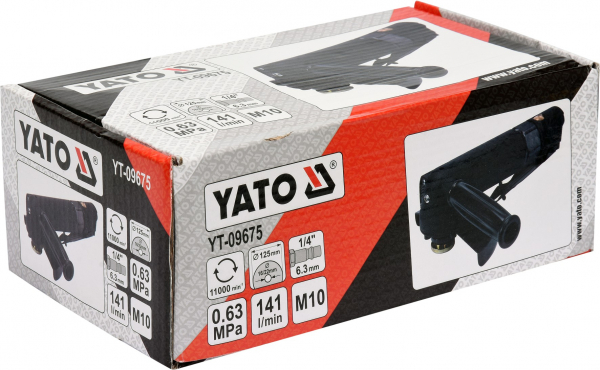 Polizor unghiular pneumatic YATO, M10, 125mm, 1/4" [3]