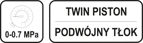 Pompa cu manonetru YATO, de picior, 2 cilindrii [4]