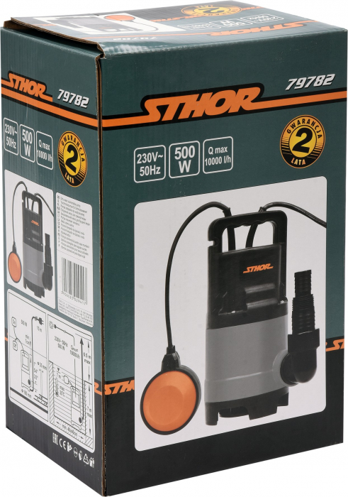 Pompa submersibila pentru apa murdara STHOR 500W, 10000 l/h [2]