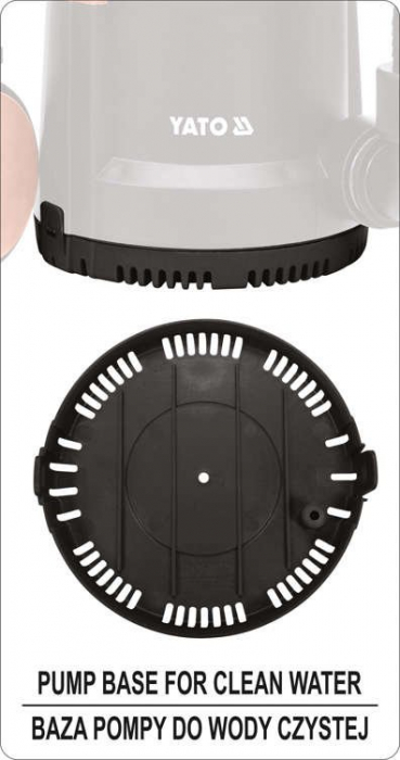 Pompa submersibila YATO, apa curata si murdara, 400W, 11000 l/h [4]