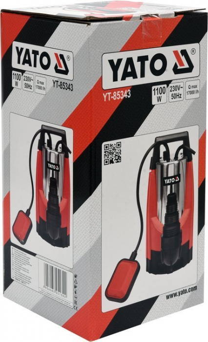 Pompa submersibila YATO, apa curata si murdara, 1100W, 17000 l/h [3]