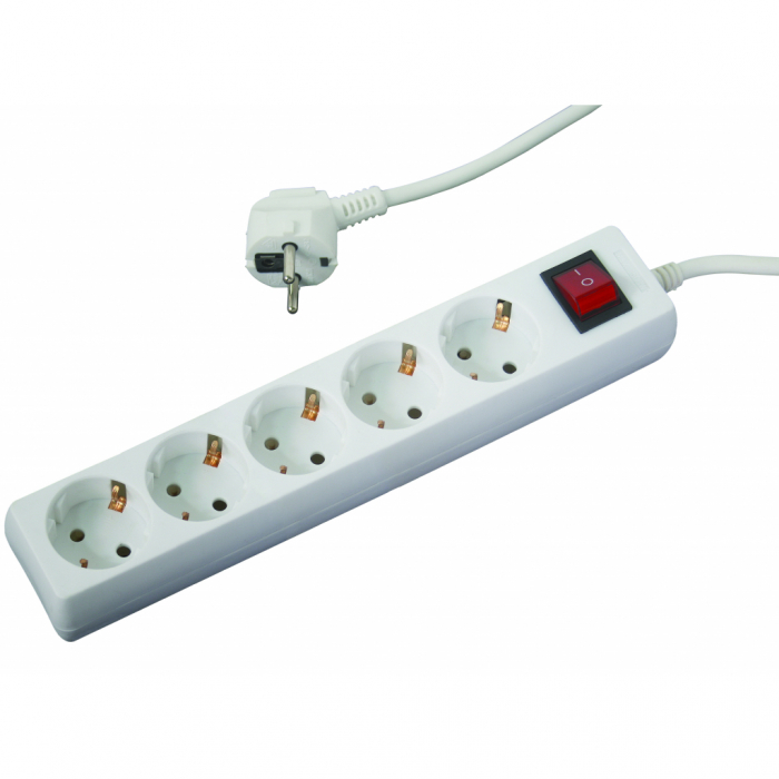 Prelungitor 5 prize 1.5mx1.5mm cu intrerupator Makalon [2]
